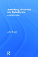 Advertising, the media and globalisation : a world in motion /