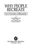 Why people recreate : an overview of research /