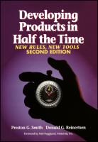 Developing products in half the time : new rules, new tools /