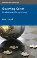 Governing cotton globalization and poverty in Africa /