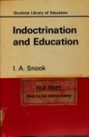 Indoctrination and education