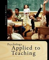 Psychology applied to teaching /