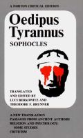 Oedipus tyrannus : a new translation. Passages from ancient authors. Religion and psychology: some studies. Criticism /