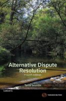 Alternative dispute resolution /