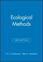 Ecological methods.