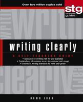 Writing clearly a self teaching guide /