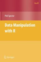 Data Manipulation With R /