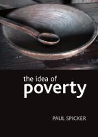 The idea of poverty /