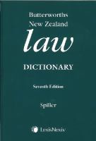 Butterworths New Zealand law dictionary.