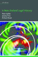A New Zealand legal history /