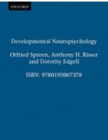 Developmental neuropsychology /