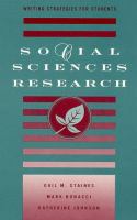 Social sciences research : writing strategies for students /