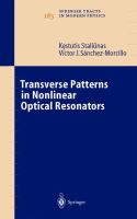 Transverse patterns in nonlinear optical resonators /