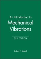An introduction to mechanical vibrations /
