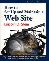 How to set up and maintain a Web site /
