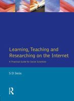 Learning, teaching, and researching on the Internet : a practical guide for social scientists /