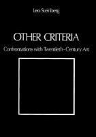 Other criteria : confrontations with twentieth-century art /