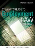Stewart's guide to employment law /