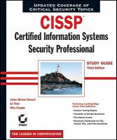 CISSP Certified Information Systems Security Professional ; study guide /