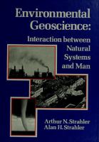 Environmental geoscience : interaction between natural systems and man /
