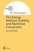 The energy method, stability, and nonlinear convection /