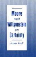 Moore and Wittgenstein on certainty /