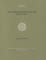 The Athenian grain-tax law of 374/3 B.C. /