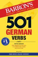 501 German verbs : fully conjugated in all the tenses in an alphabetically arranged, easy-to-learn format /