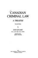 Canadian criminal law : a treatise /