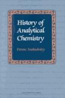 History of analytical chemistry /