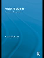 Audience studies a Japanese perspective /