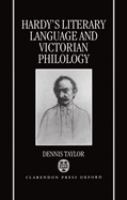 Hardy's literary language and Victorian philology /
