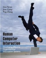 Human-computer interaction : developing effective organizational information systems /