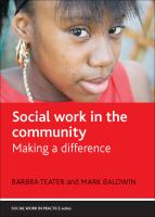 Social work in the community : making a difference /
