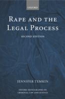Rape and the legal process /