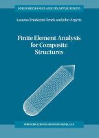 Finite element analysis for composite structures /