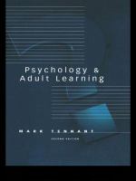 Psychology and adult learning /