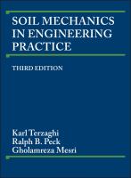 Soil mechanics in engineering practice /