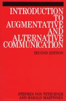 Introduction to augmentative and alternative communication : sign teaching and the use of cummunication aids for children, adolescents and adults with developmental disorders /