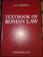 Textbook of Roman law /