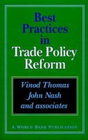 Best practices in trade policy reform /