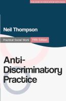 Anti-discriminatory practice : equality, diversity and social justice /