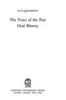 The voice of the past : oral history /