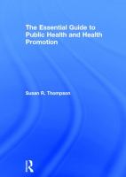 The essential guide to public health and health promotion /