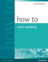 How to teach speaking /