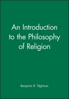 An introduction to the philosophy of religion /