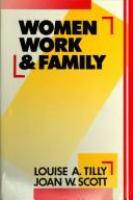 Women, work and family /
