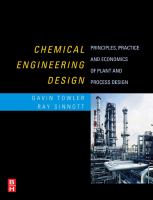 Chemical engineering design principles, practice and economics of plant and process design /