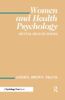 Women and health psychology : mental health issues /