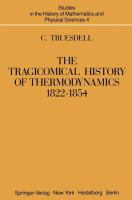The tragicomical history of thermodynamics, 1822-1854 /